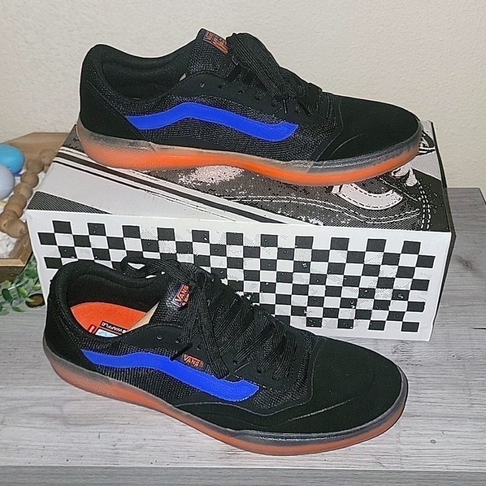 VANS ATHLETIC AVE PRO BLACK ORANGE